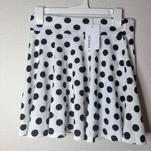 Black and White Polka Dot Skirt